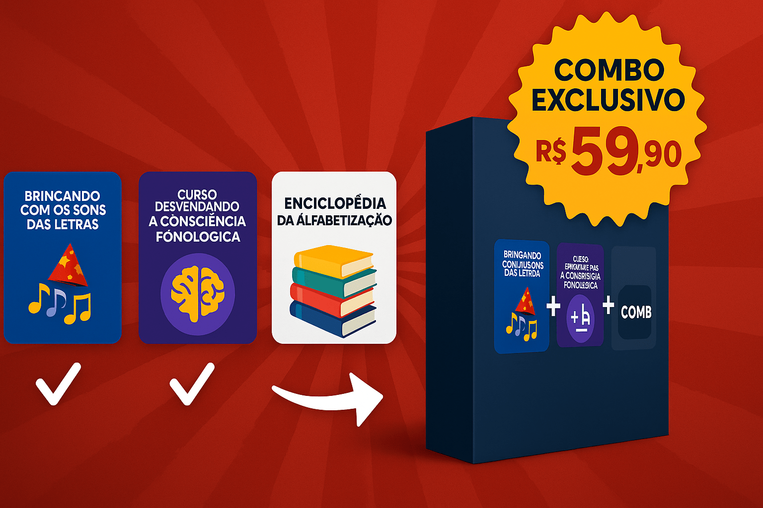 Combo Exclusivo de Alfabetização